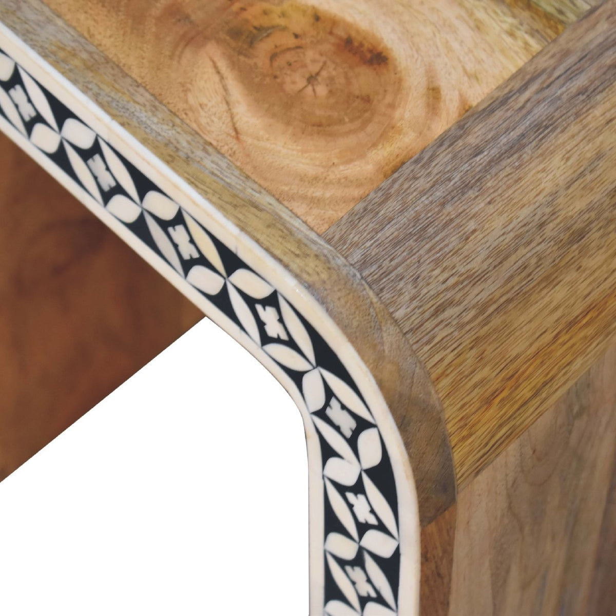 Edessa Bone Inlay End Table Accent Piece