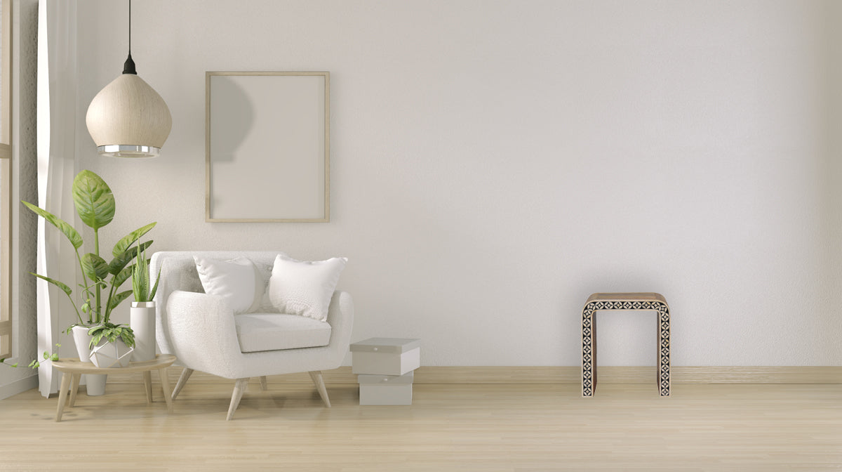 Edessa Bone Inlay End Table Accent Piece