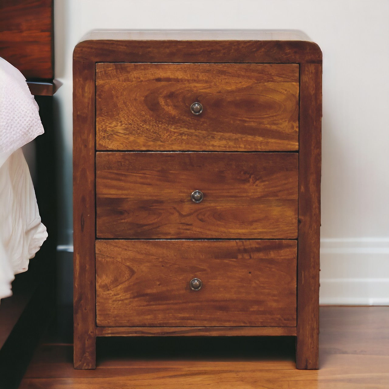 Aspen 3 Drawer Bedside