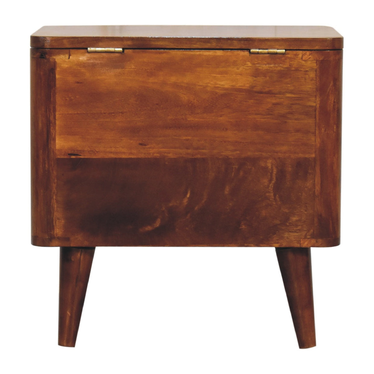 Chestnut Lid-up Storage Chest of Drawers