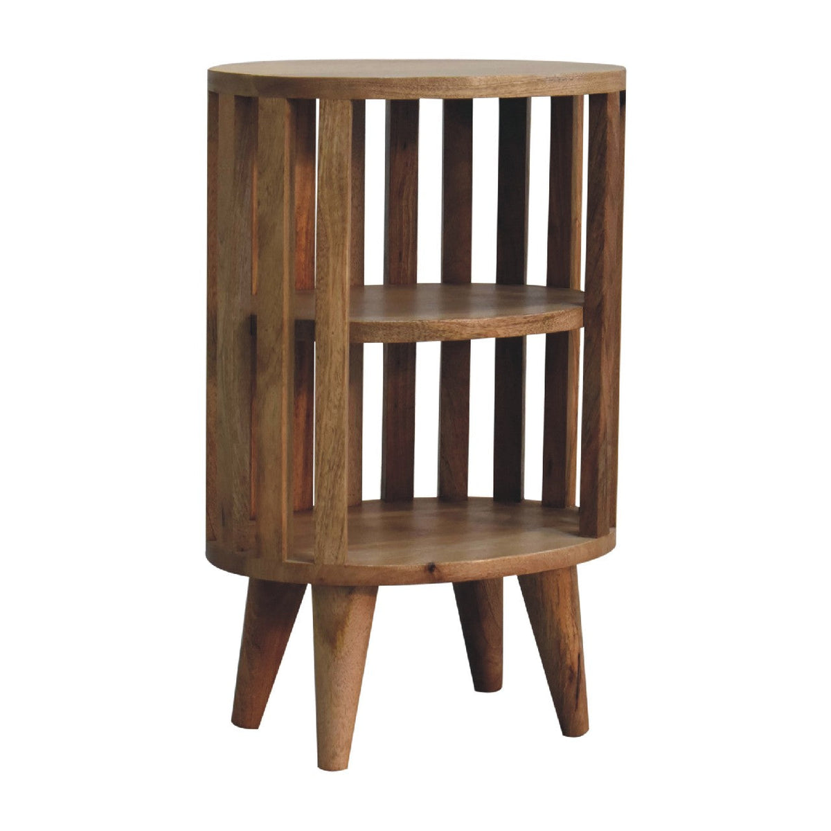 Ariella Double Shelf Oak-ish Bedside Table