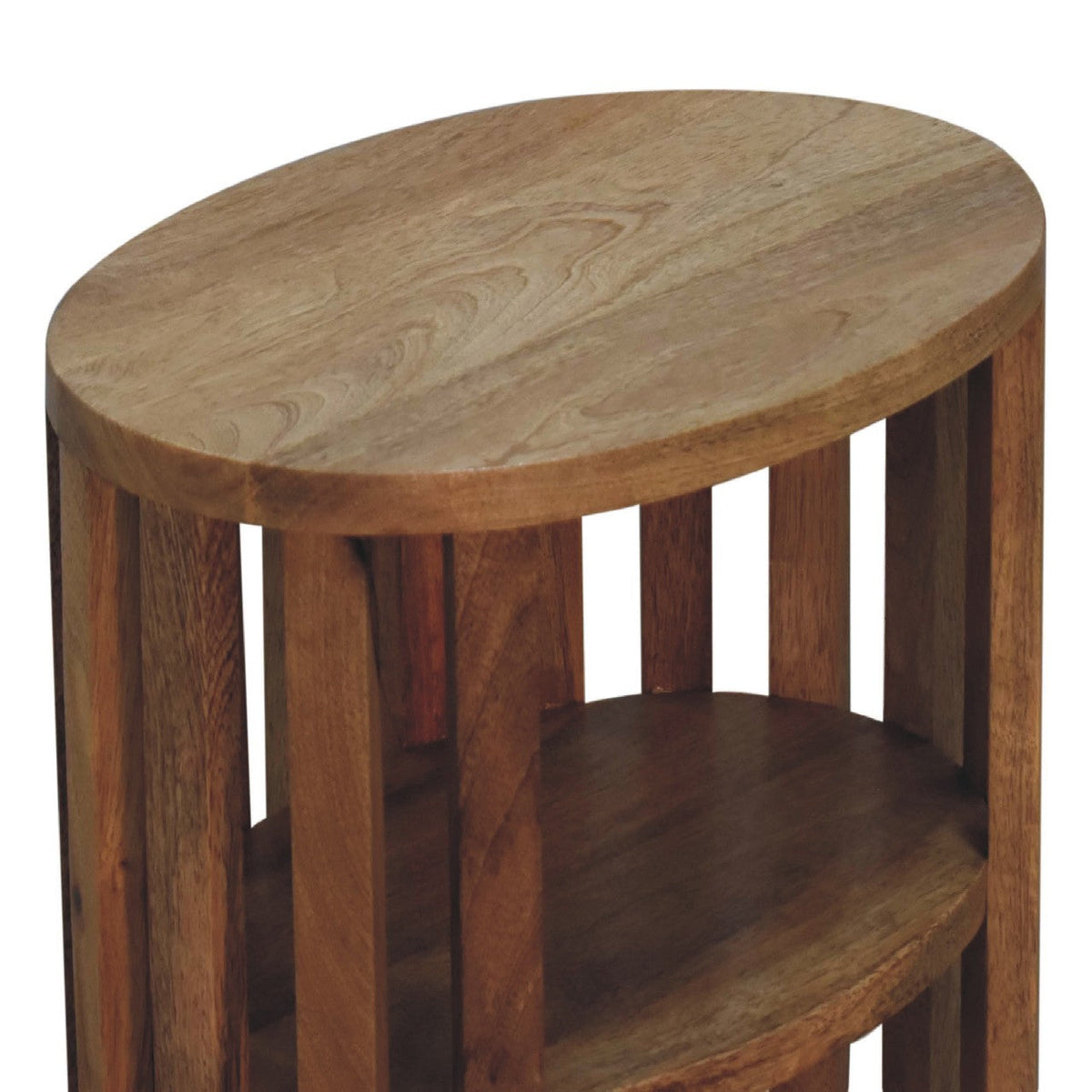 Ariella Double Shelf Oak-ish Bedside Table