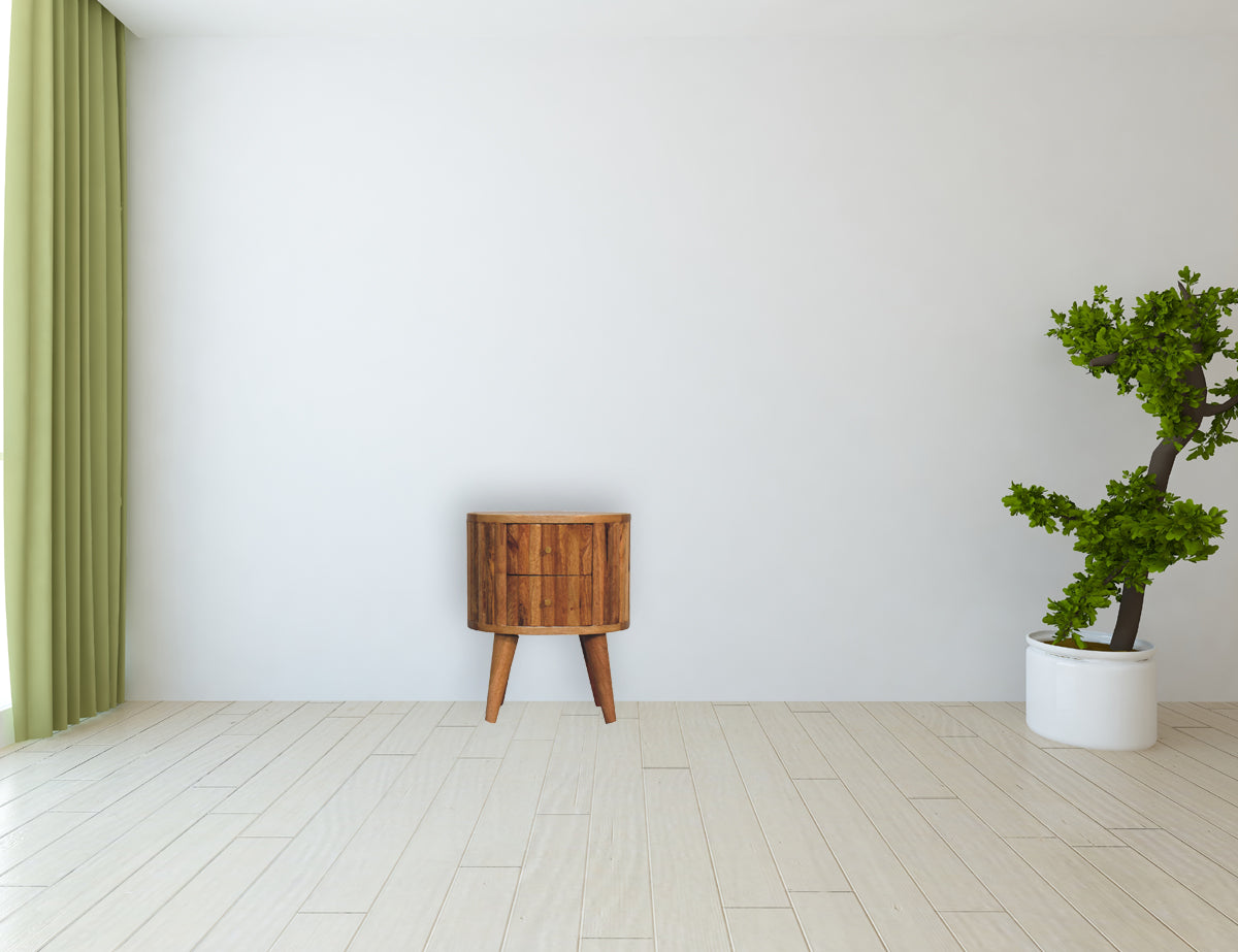 Stripe Bedside Table