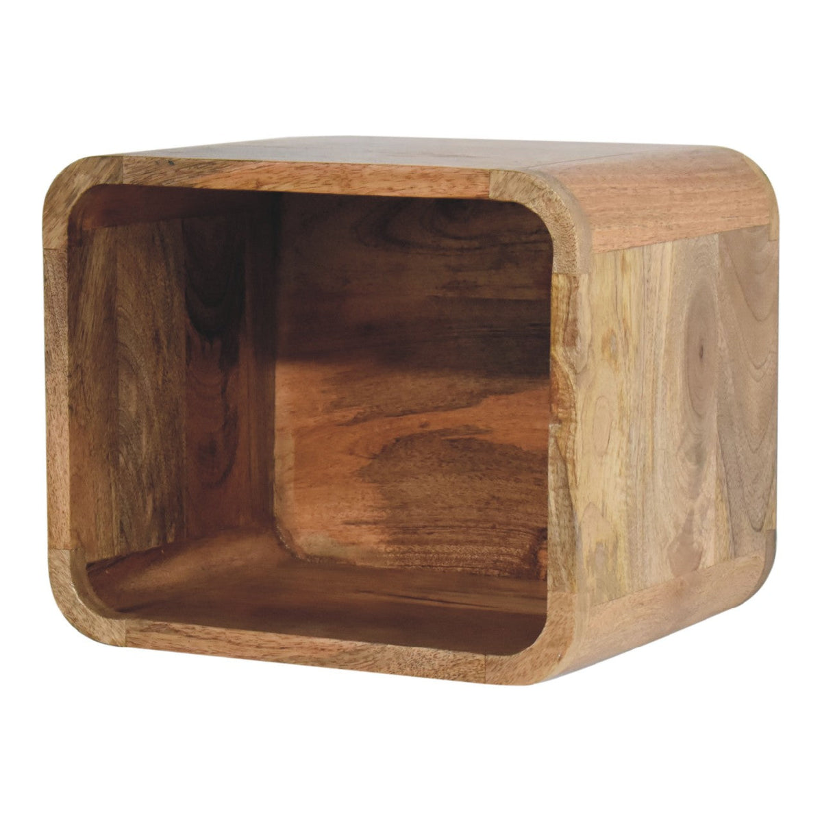Oak-ish Floating Open Bedside Table