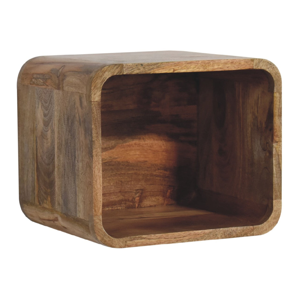 Oak-ish Floating Open Bedside Table