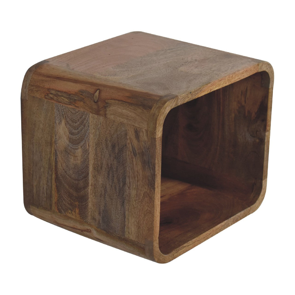 Oak-ish Floating Open Bedside Table