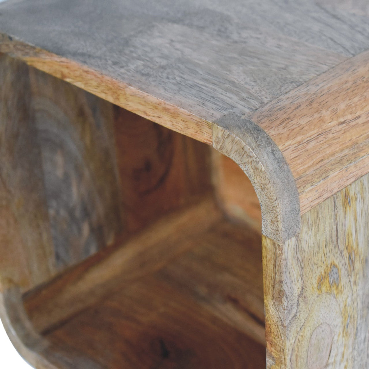 Oak-ish Floating Open Bedside Table