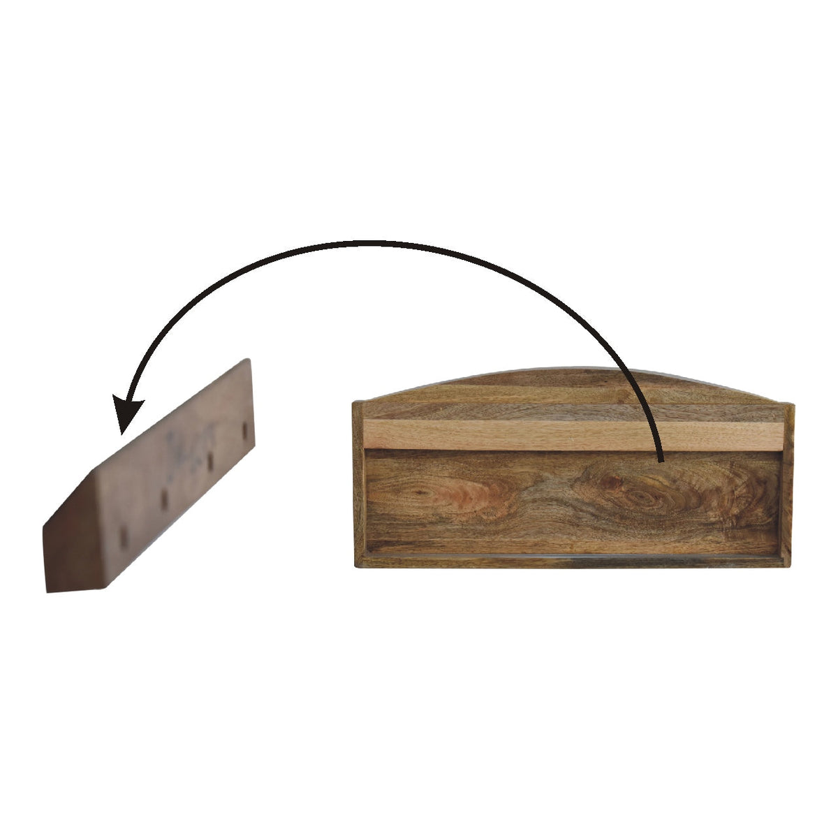Larissa Open Wall Mounted Shelf Chest of Drawers