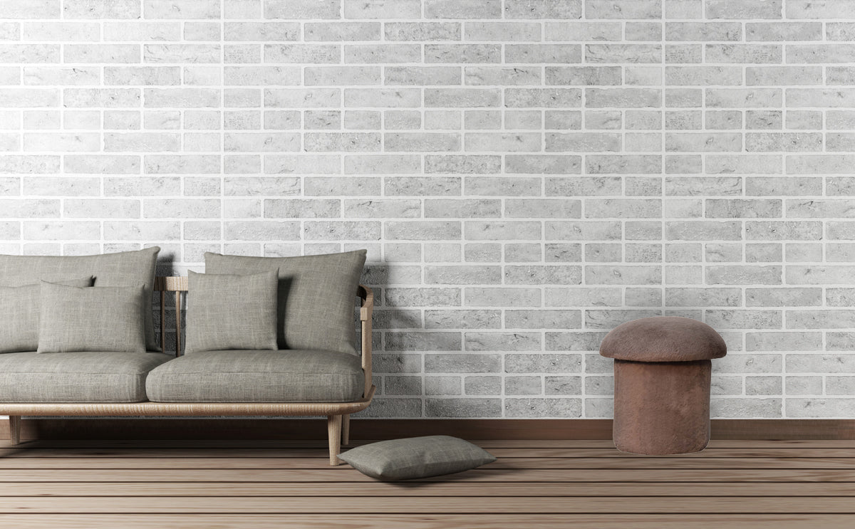 Mocha Faux Fur Mushroom Footstool