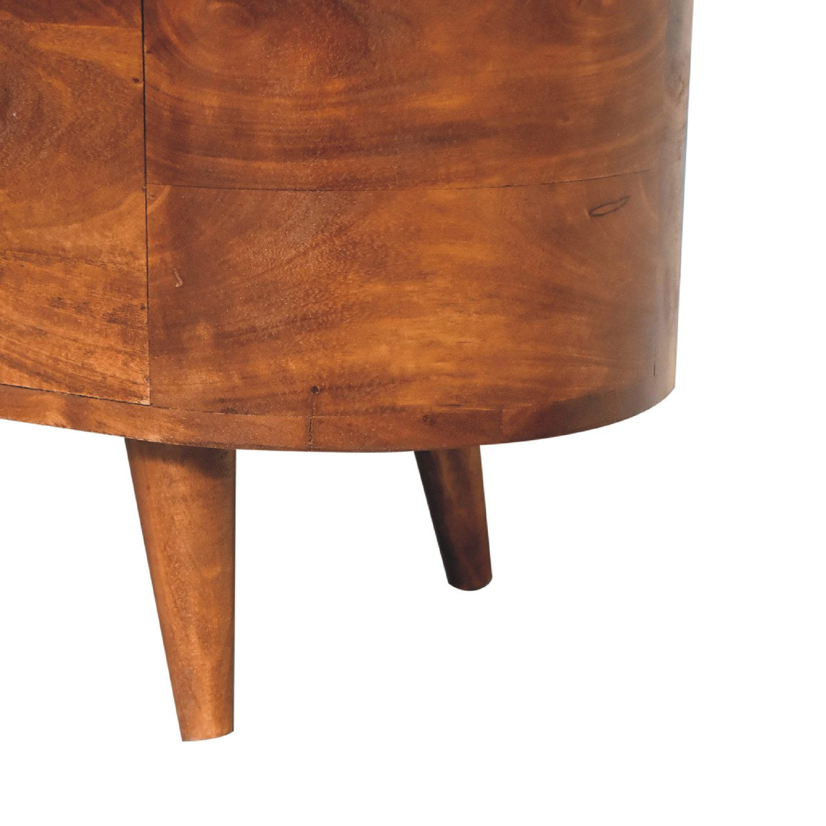 Chestnut Rounded Lid up Blanket Box Storage Bench