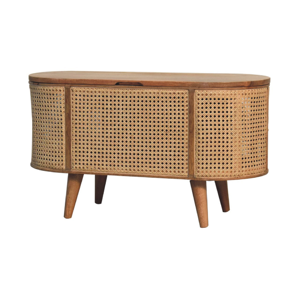 Larrisa Rounded Lid up Blanket Box Storage Bench