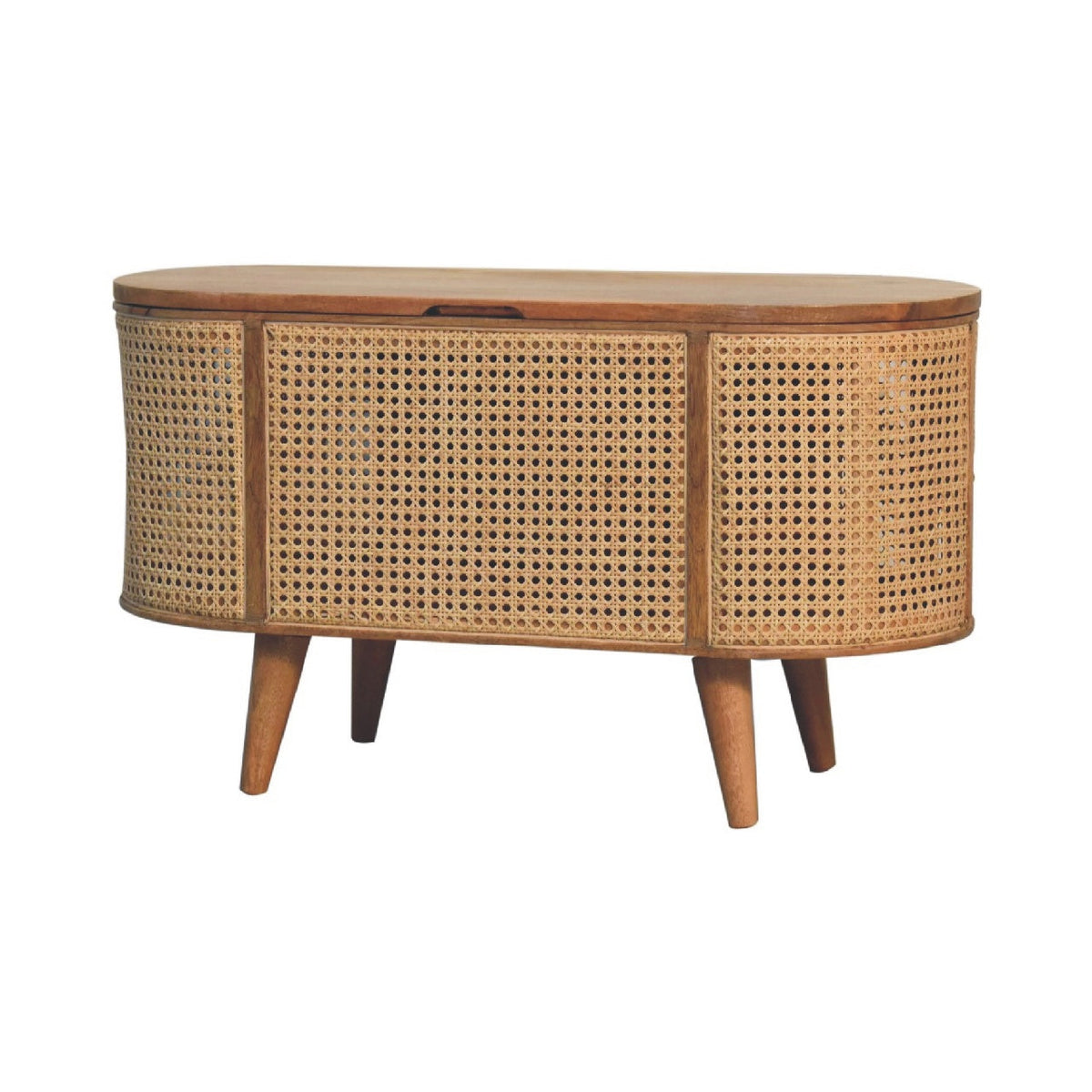 Larrisa Rounded Lid up Blanket Box Storage Bench