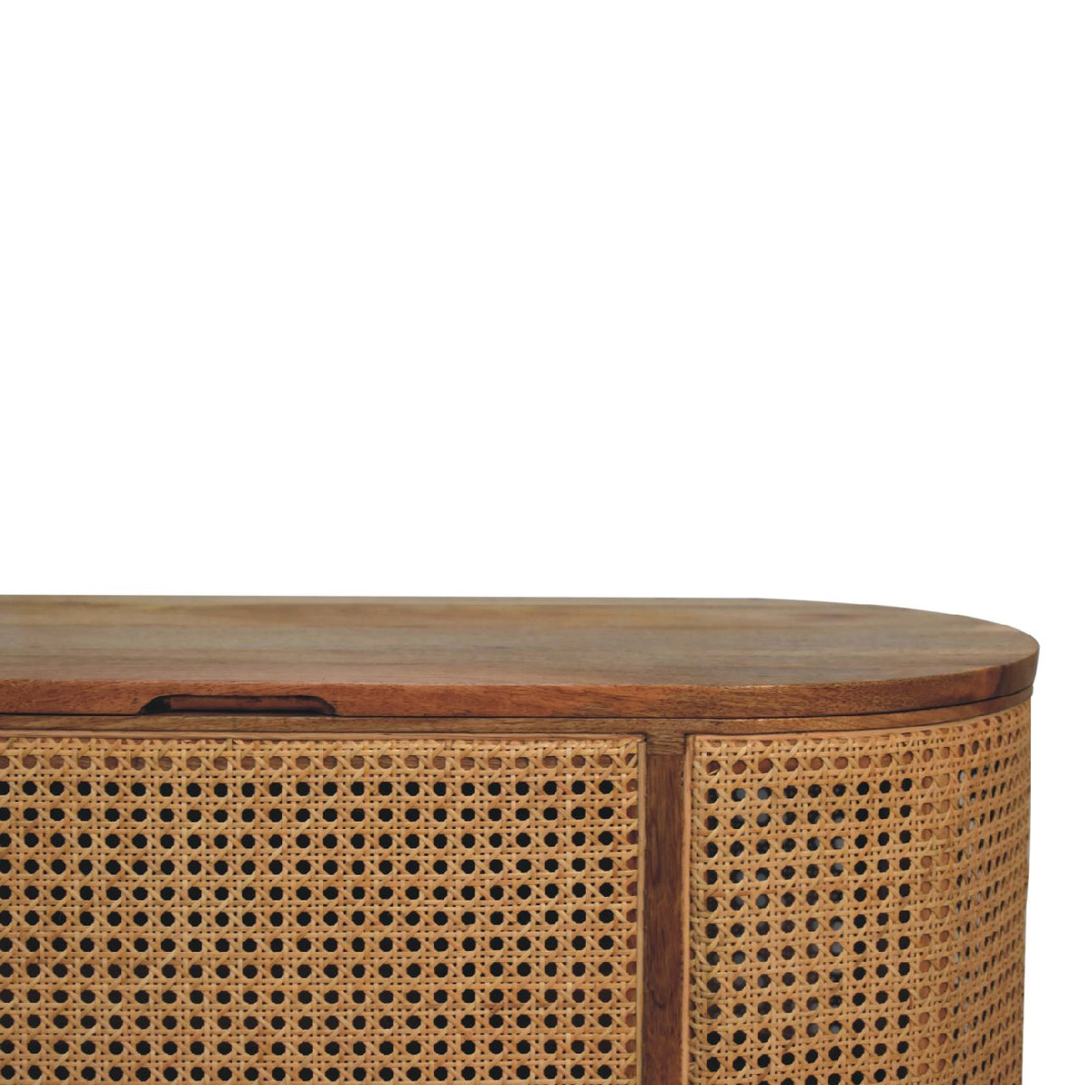 Larrisa Rounded Lid up Blanket Box Storage Bench