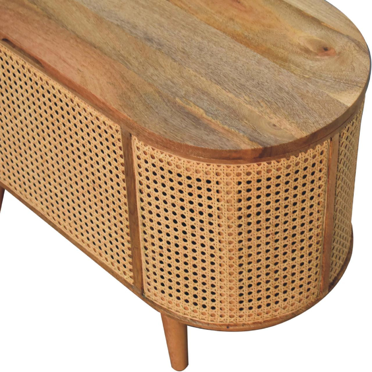 Larrisa Rounded Lid up Blanket Box Storage Bench
