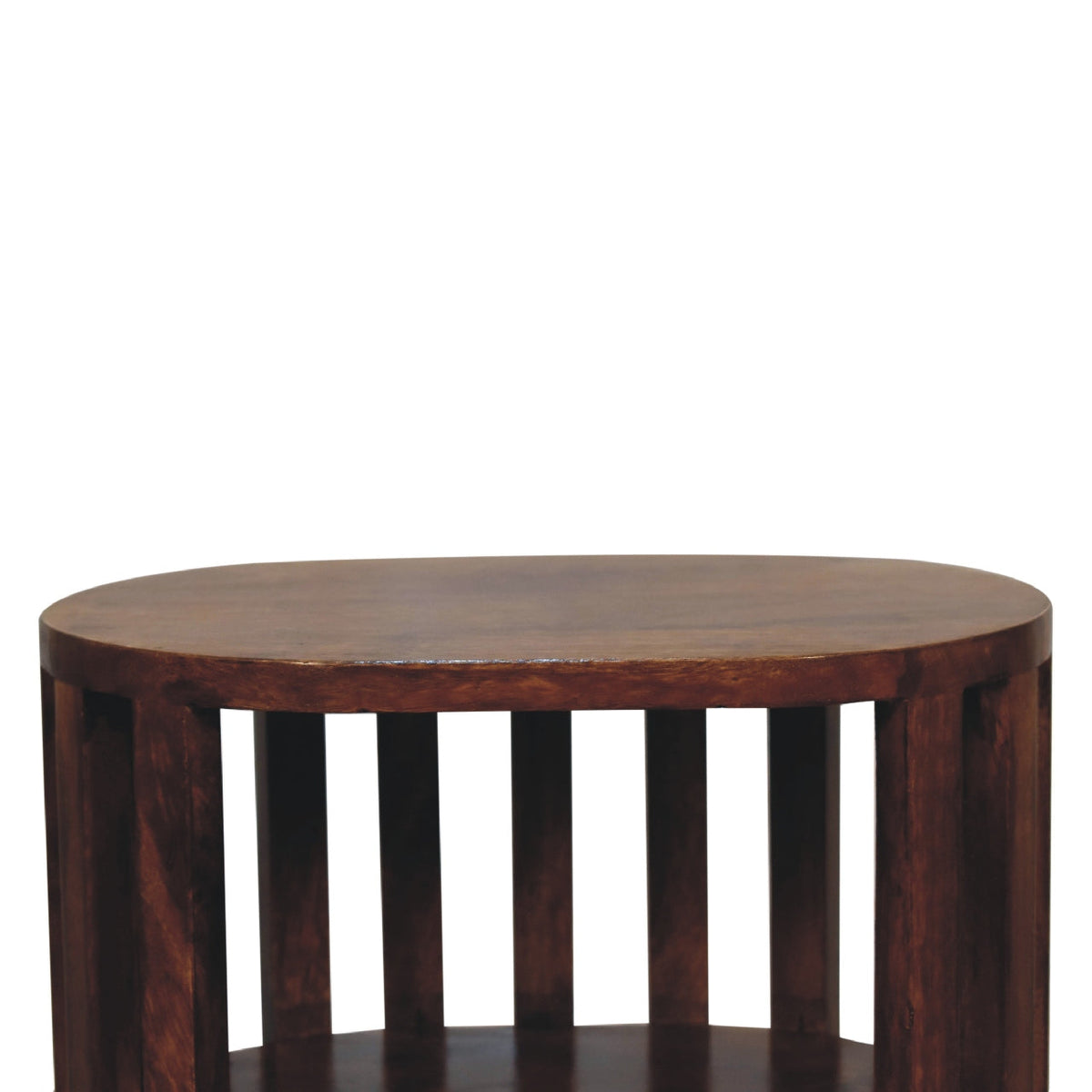 Ariella Double Shelf Chestnut Bedside Table