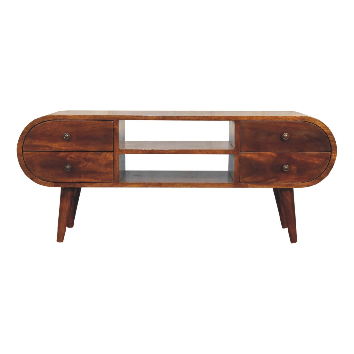 Chestnut Circular Chest of Drawers