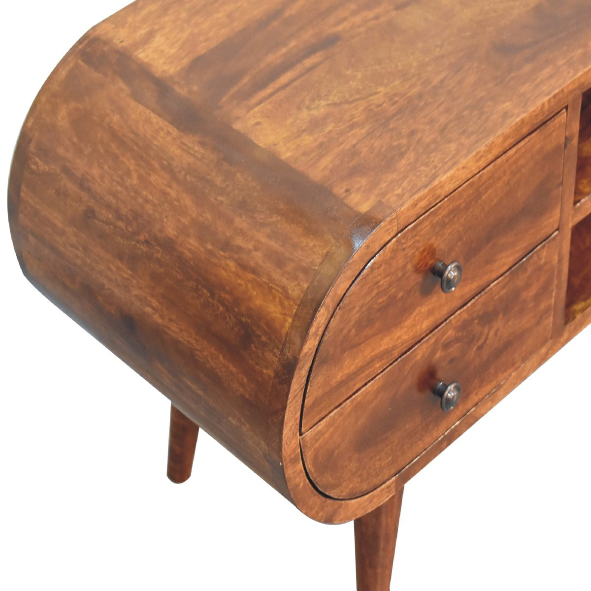 Chestnut Circular Chest of Drawers