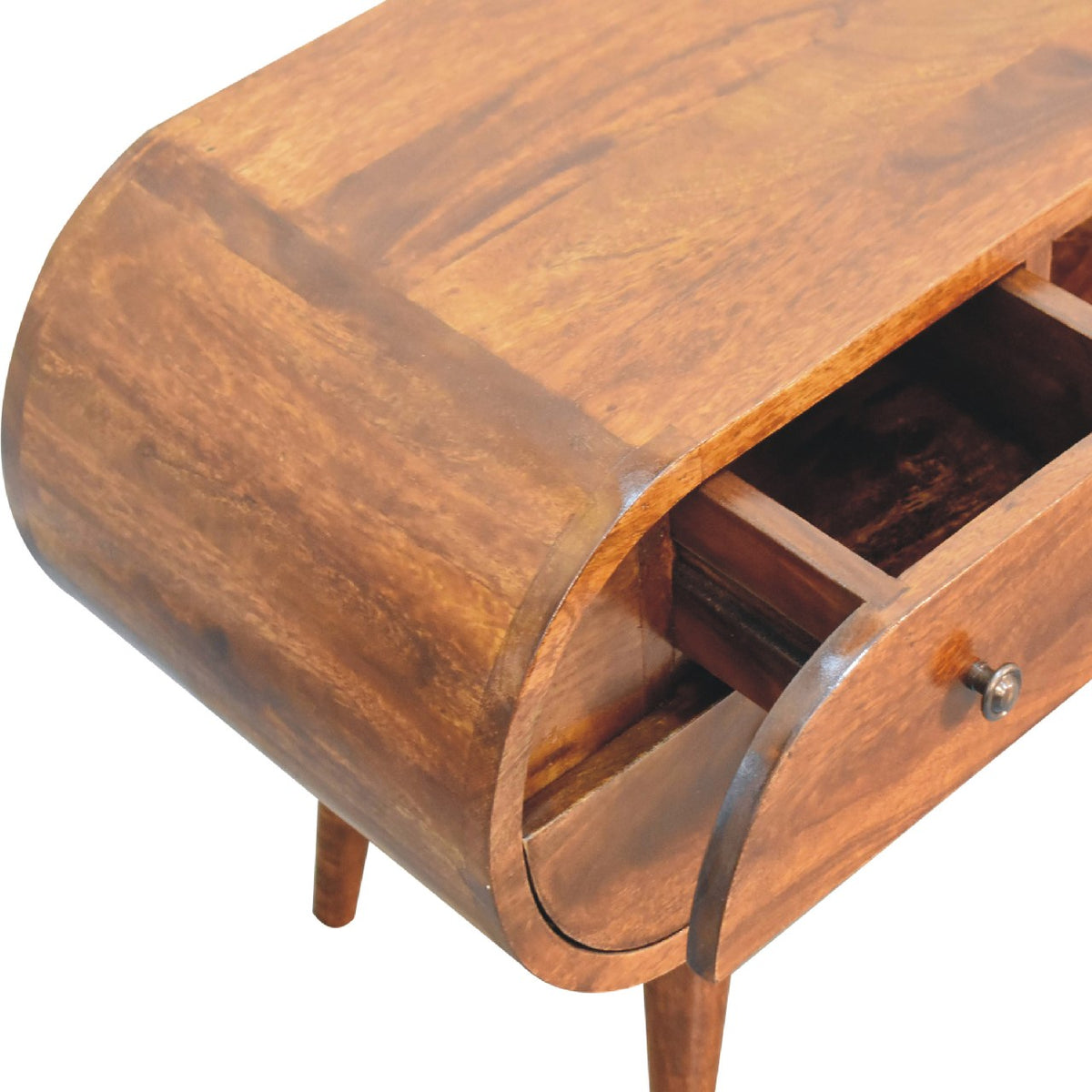 Chestnut Circular Chest of Drawers