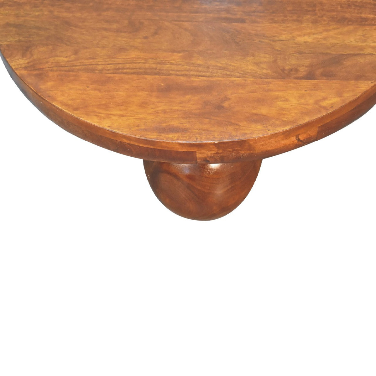 Chestnut Central Ball Table Chest of Drawers