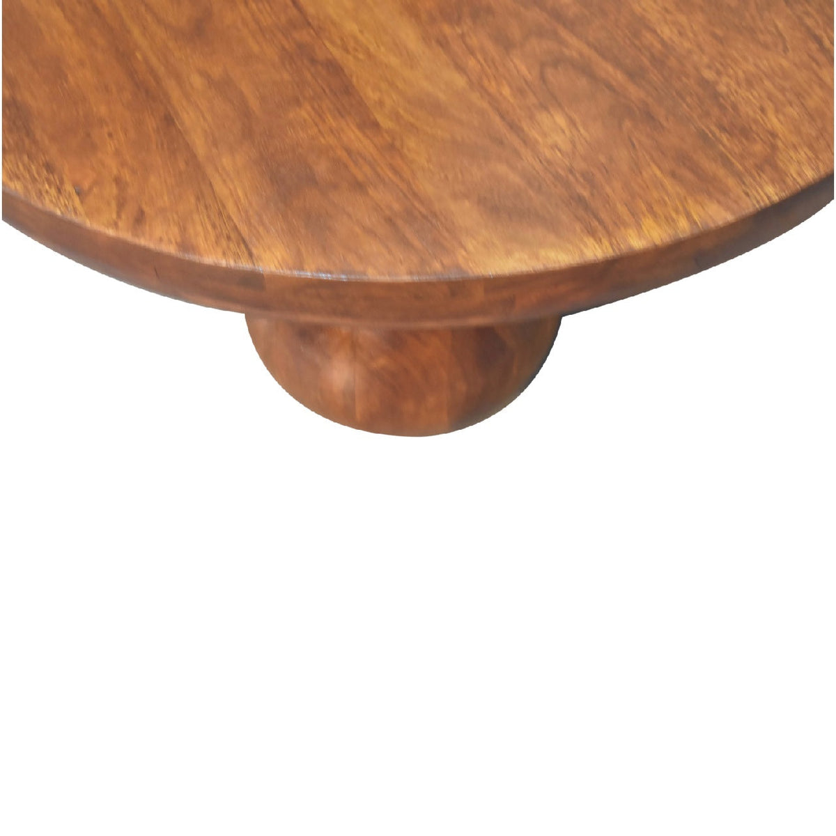 Chestnut Central Ball Table Chest of Drawers