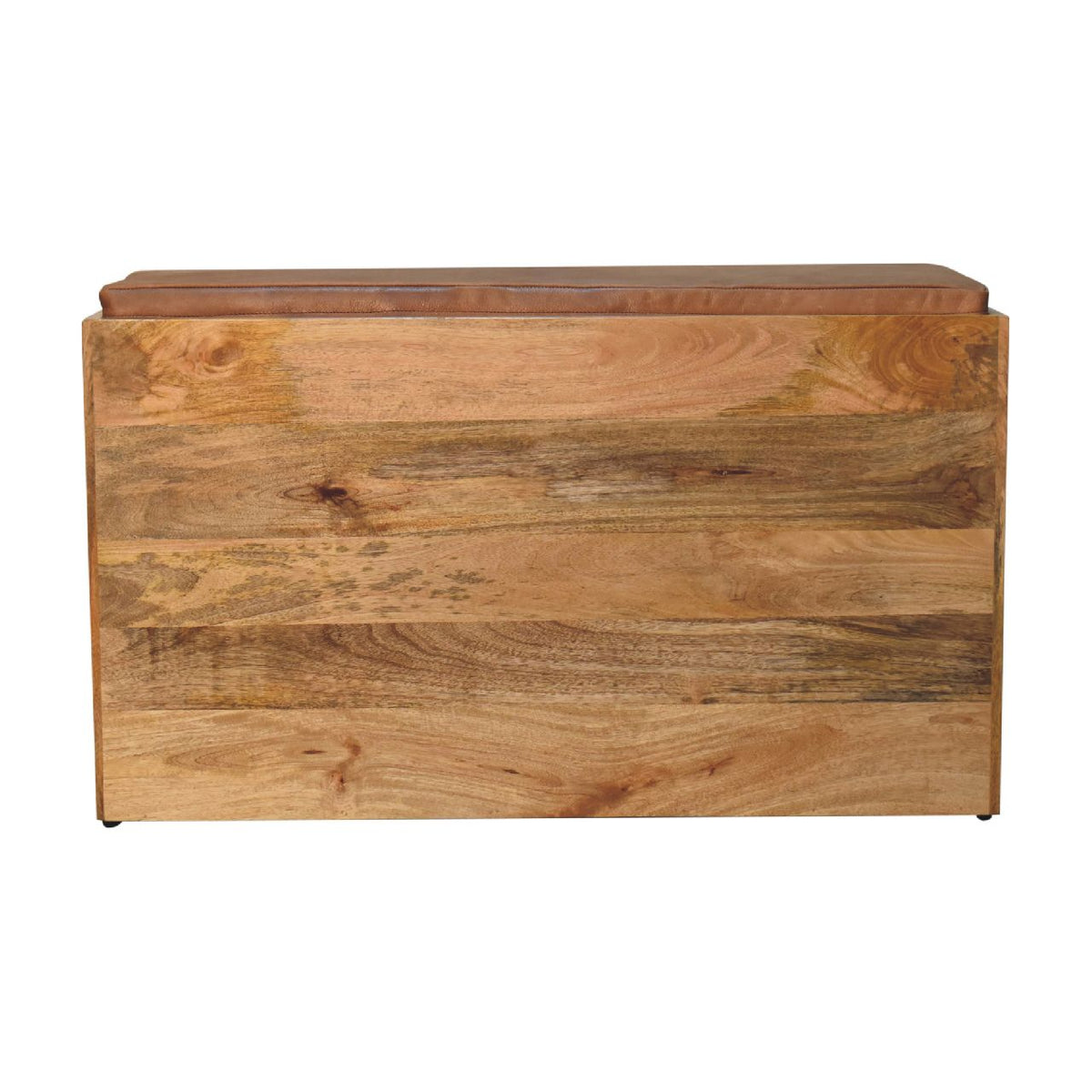 Buffalo Hide Oak-ish Shoe Storage Bench