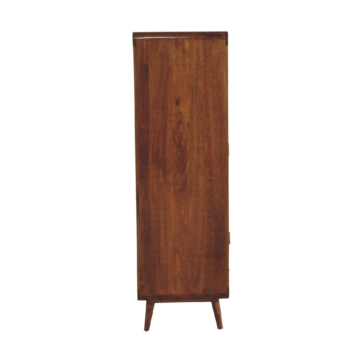 Curved Chestnut Wardrobe Chest of Drawers