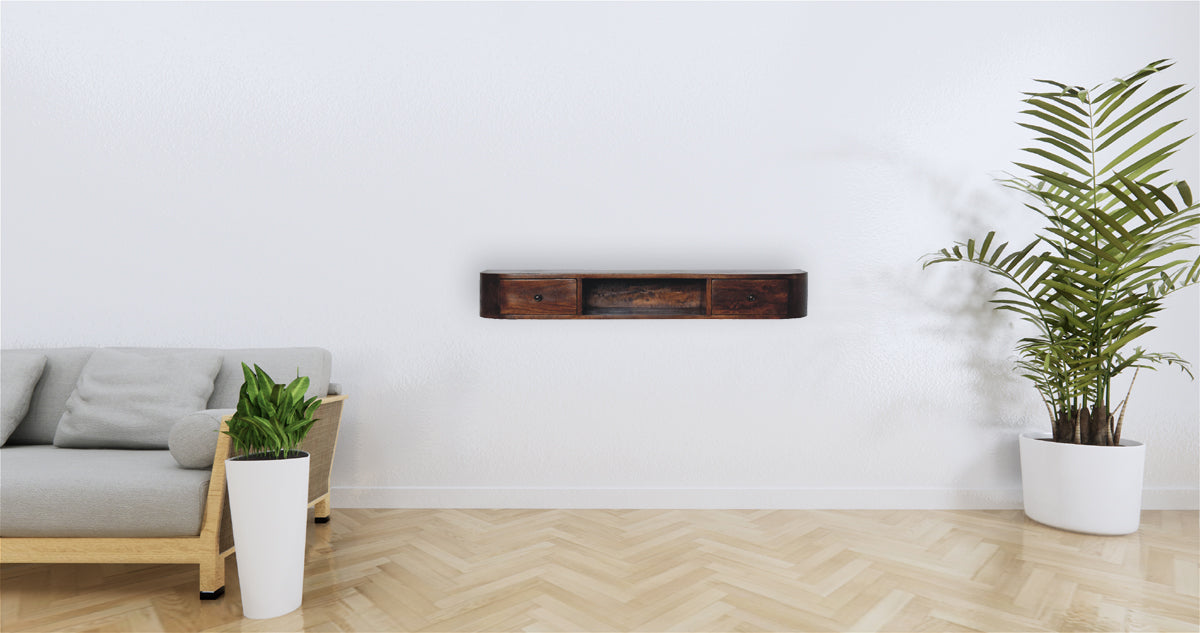 Lunar 2 Drawer Wall Mounted Console