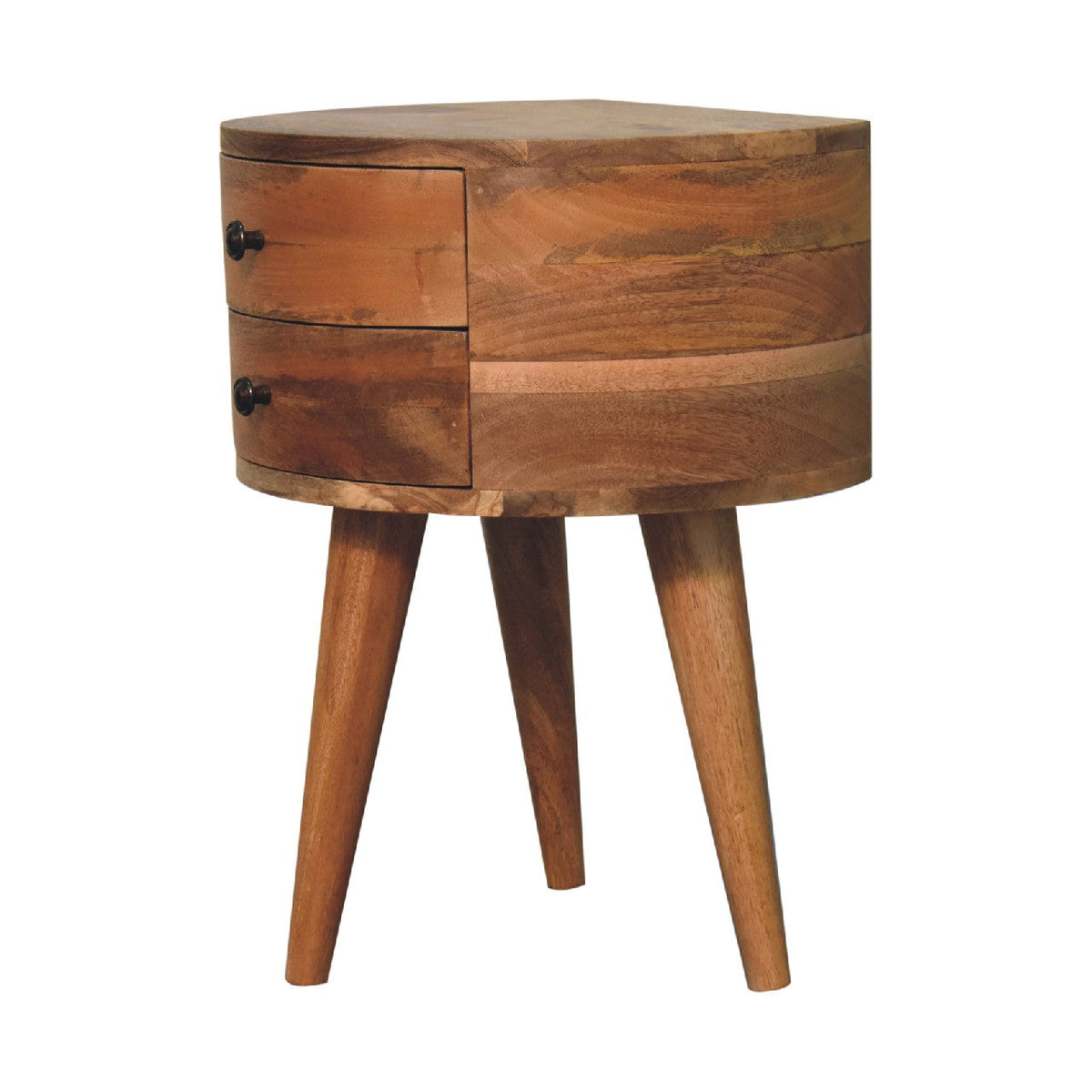 Odyssey Oak-ish Tripod Bedside Table