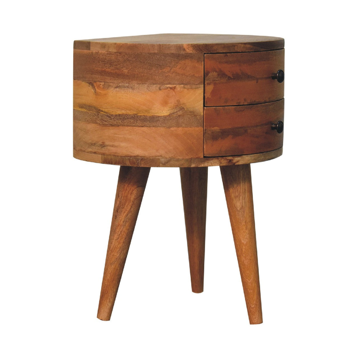 Odyssey Oak-ish Tripod Bedside Table