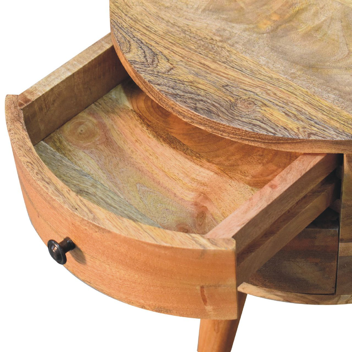 Odyssey Oak-ish Tripod Bedside Table