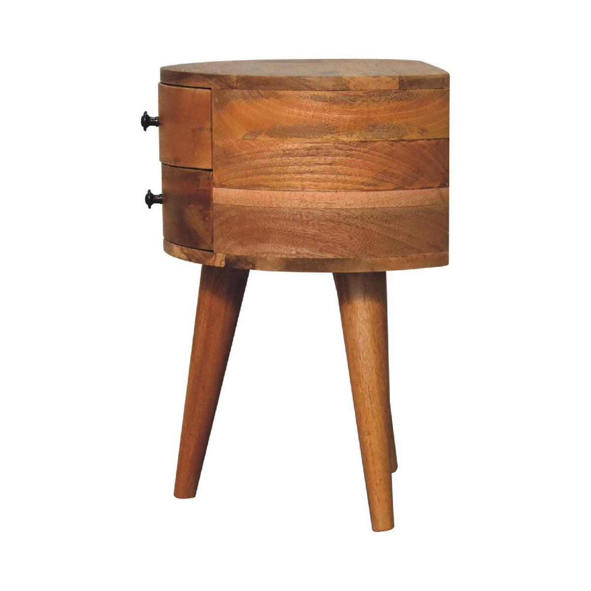 Odyssey Oak-ish Tripod Bedside Table