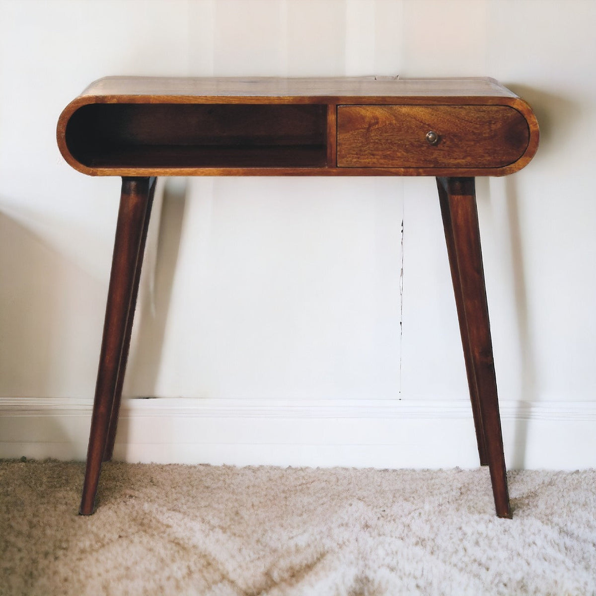 Chestnut London Open Console Chest of Drawers