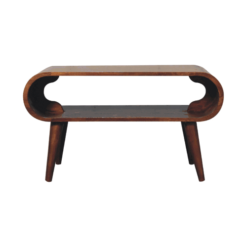 Chestnut London Open Console Chest of Drawers