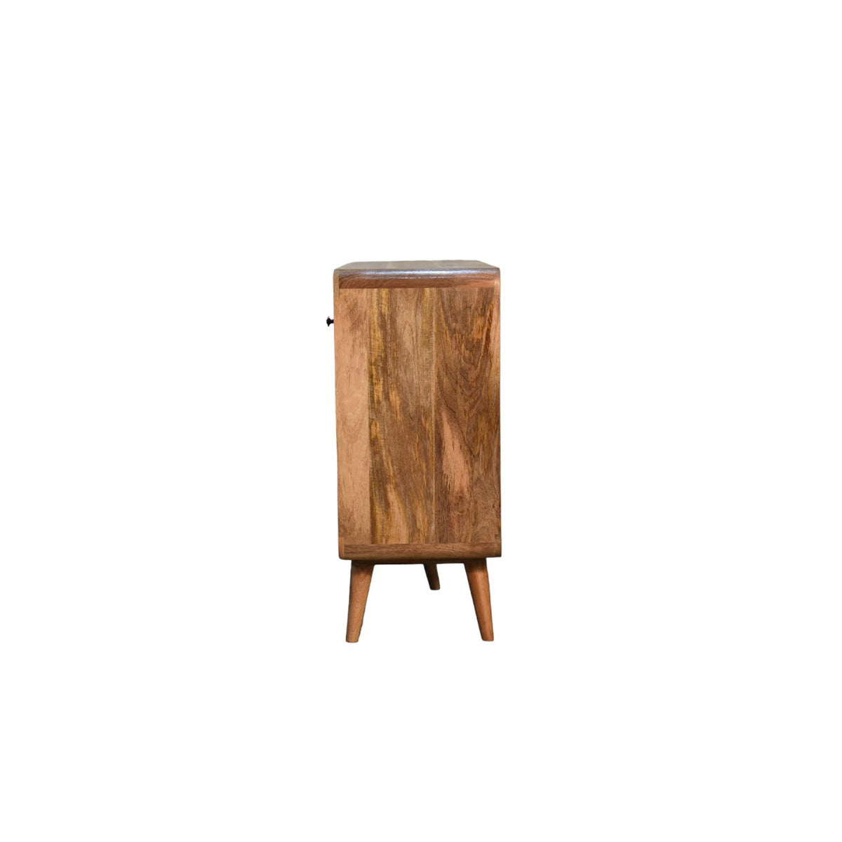 Large Curved Oak-ish Chest of Drawers