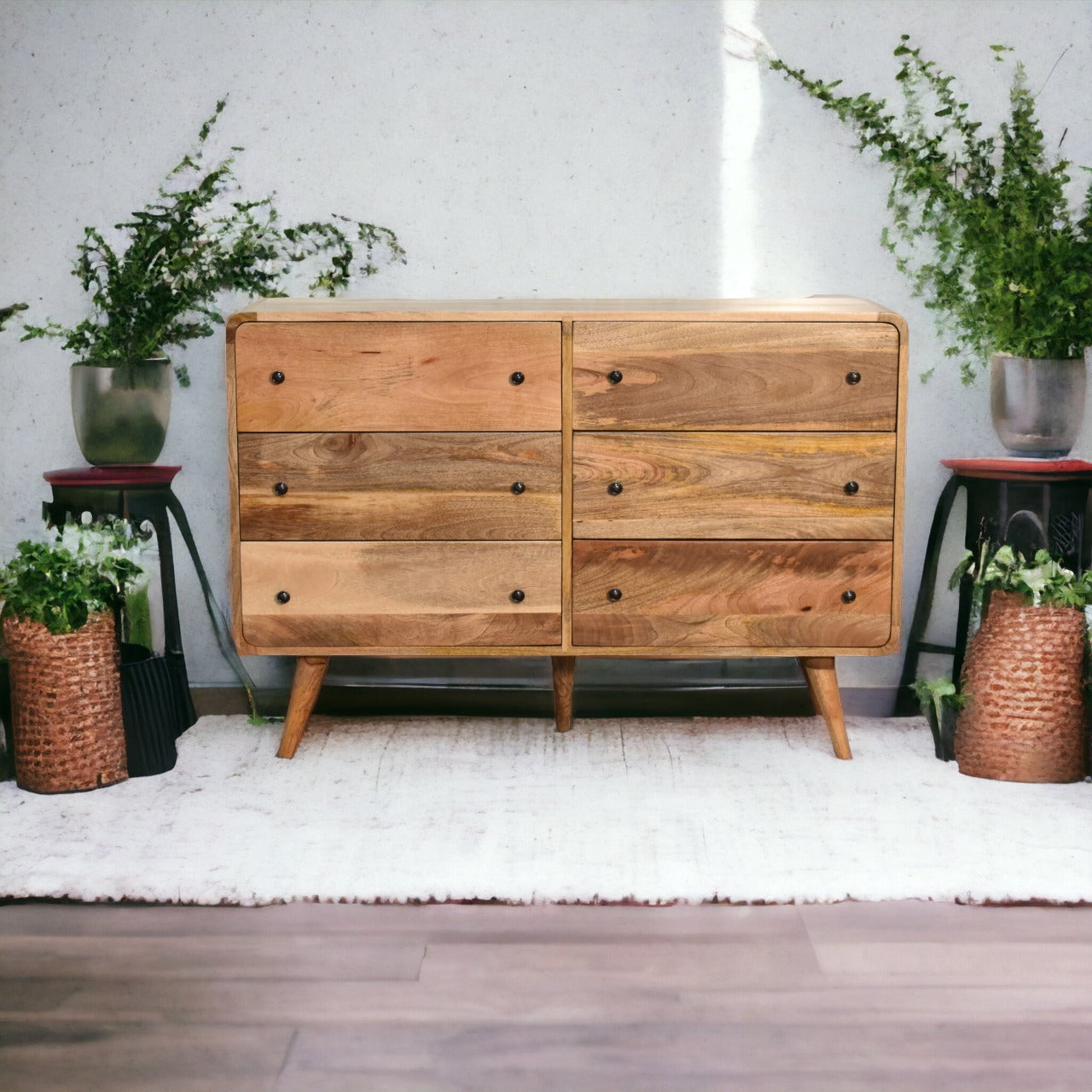 Large Curved Oak-ish Chest