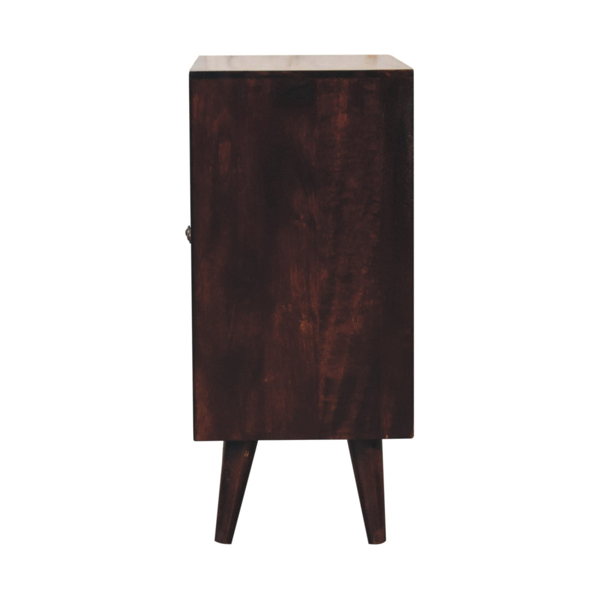 Mini Pineapple Carved Walnut Cabinet