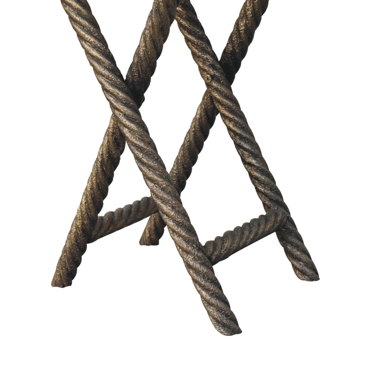 Metallic Rope Side Table Accent Piece