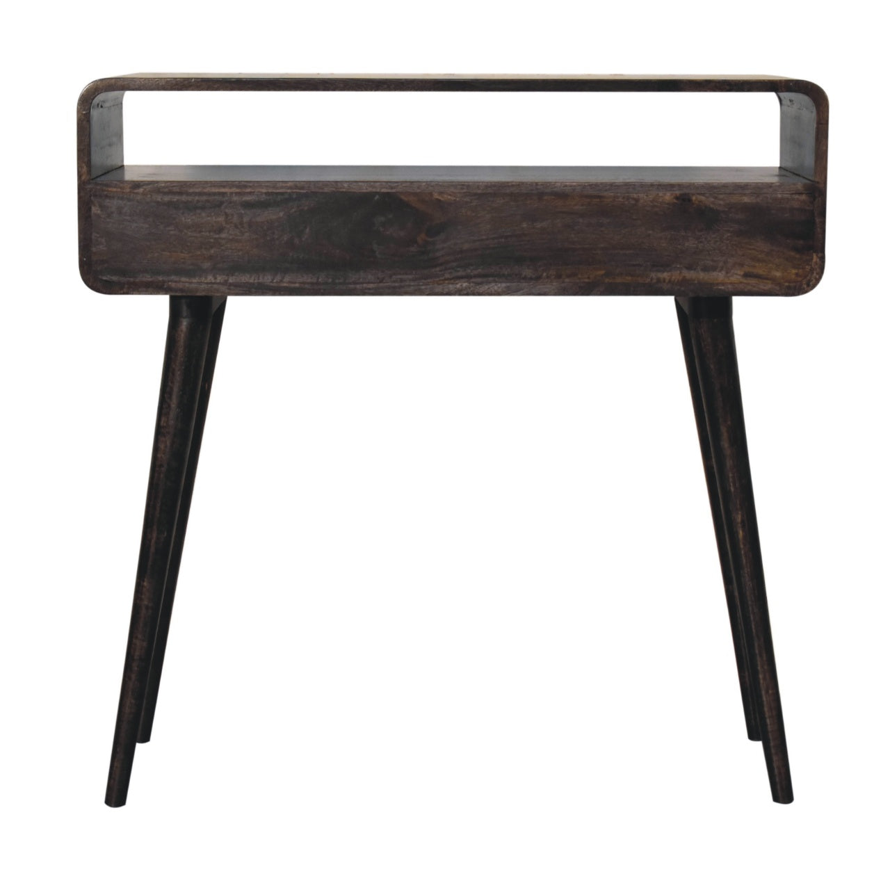 Curved Ash Black Console Table