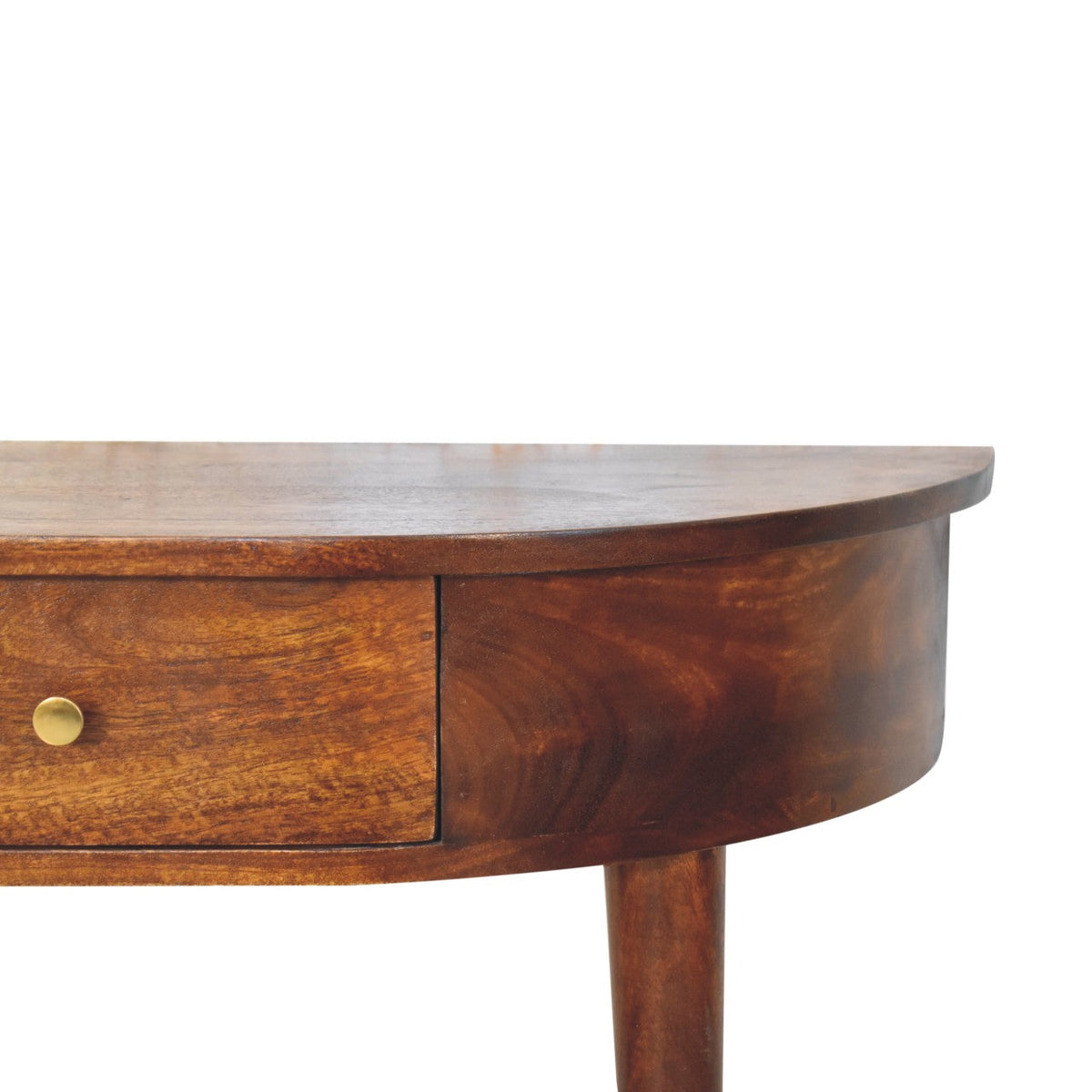 Backless Mounted Chestnut Console Chest of Drawers