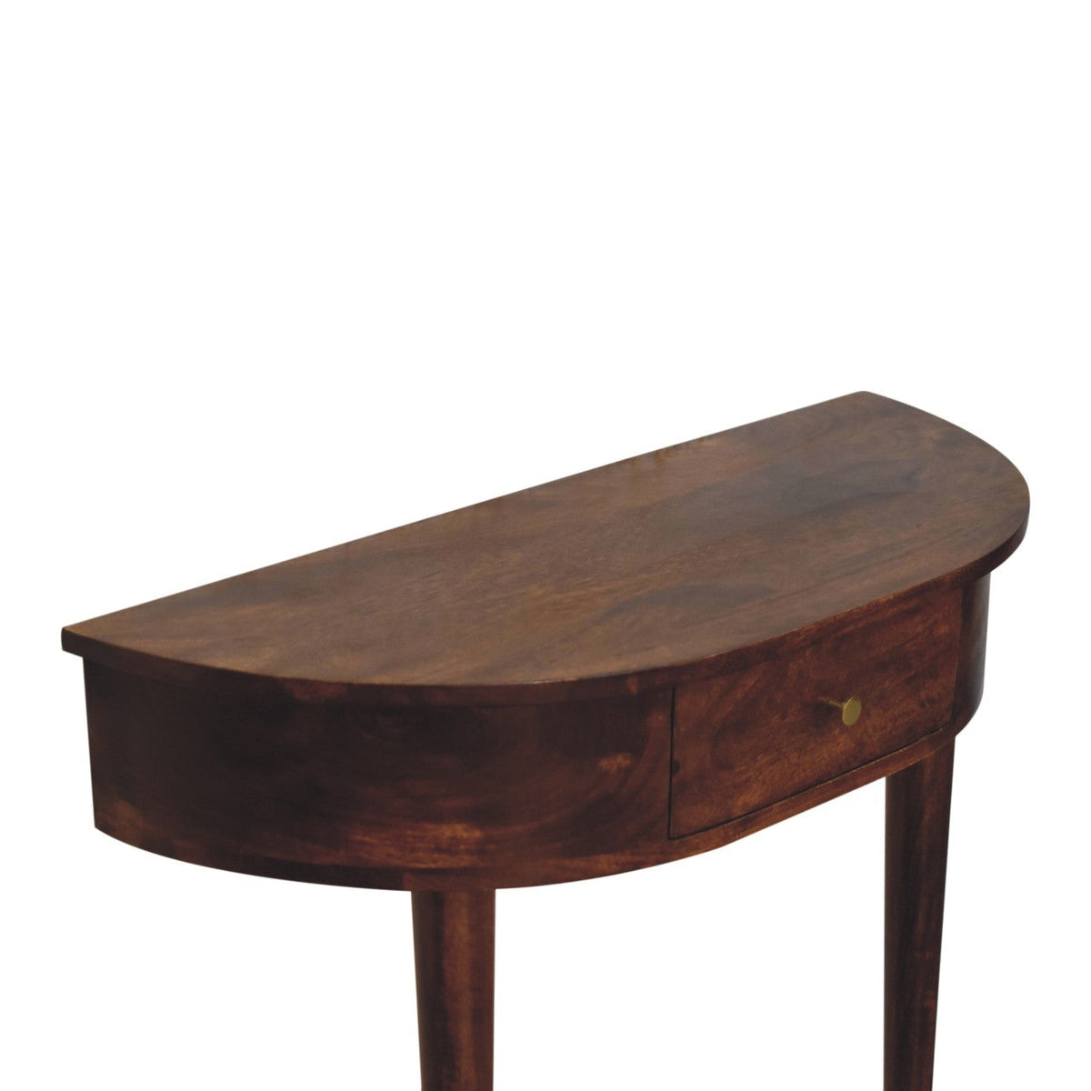 Backless Mounted Chestnut Console Chest of Drawers
