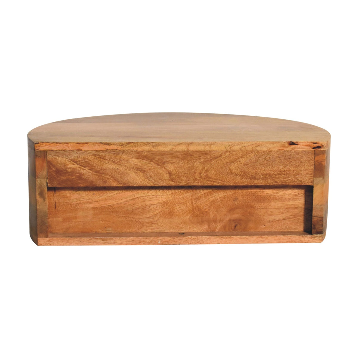 Large Wall Mounted Rounded Bedside Table