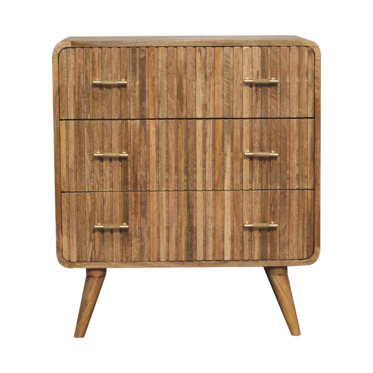 T-bar Ridged Chest of Drawers