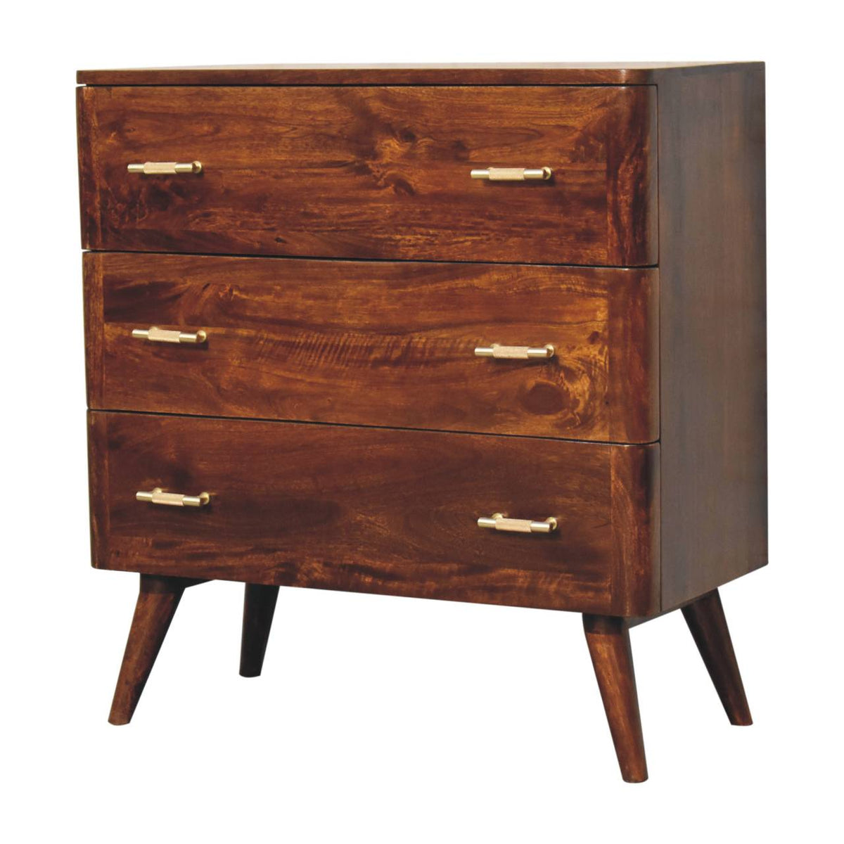 Chestnut T-Bar Chest of Drawers