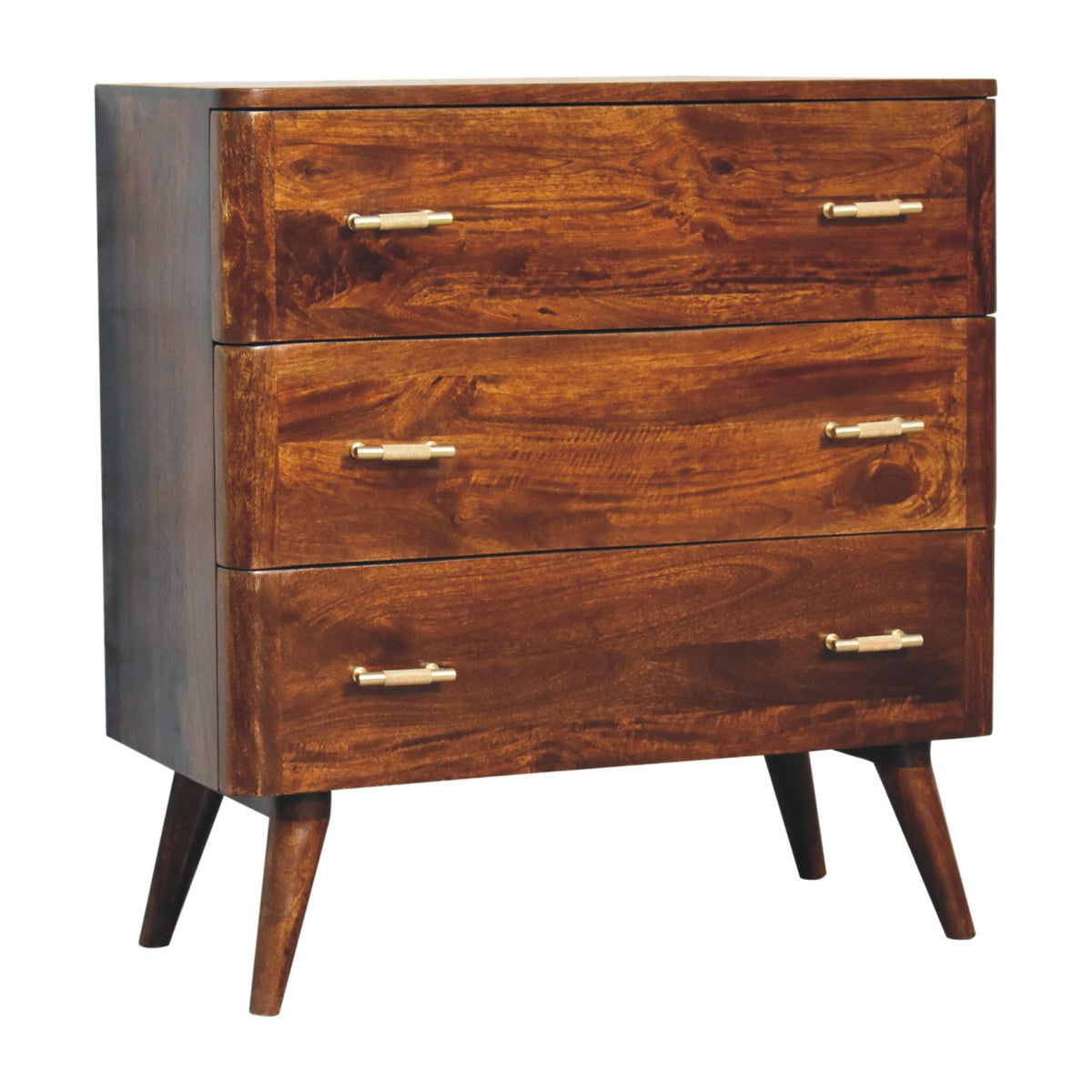 Chestnut T-Bar Chest of Drawers