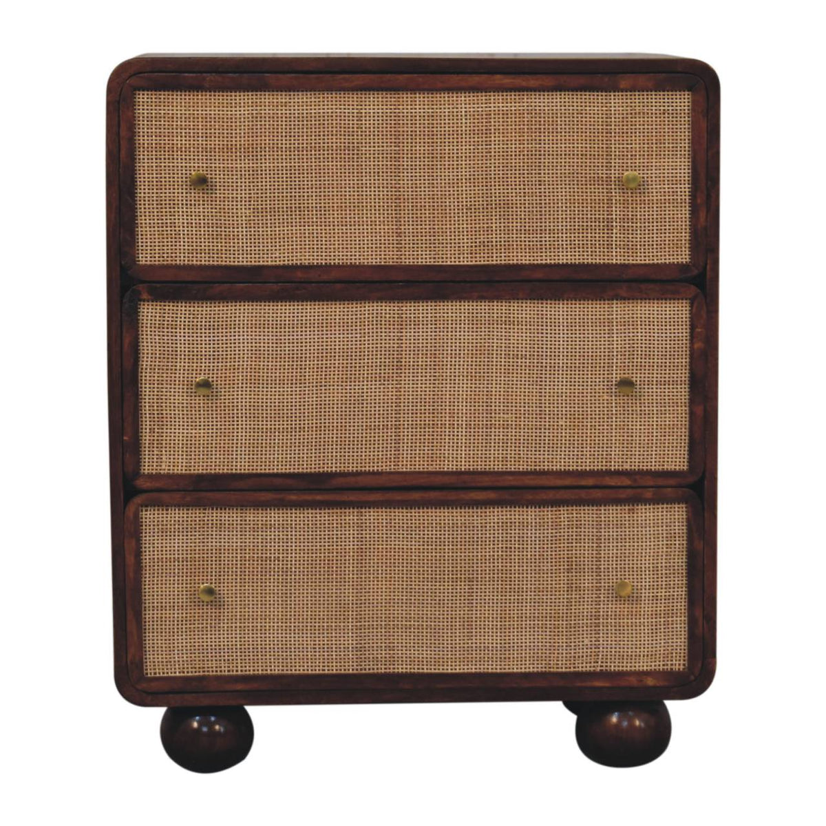 Chestnut Woven Chest of Drawers