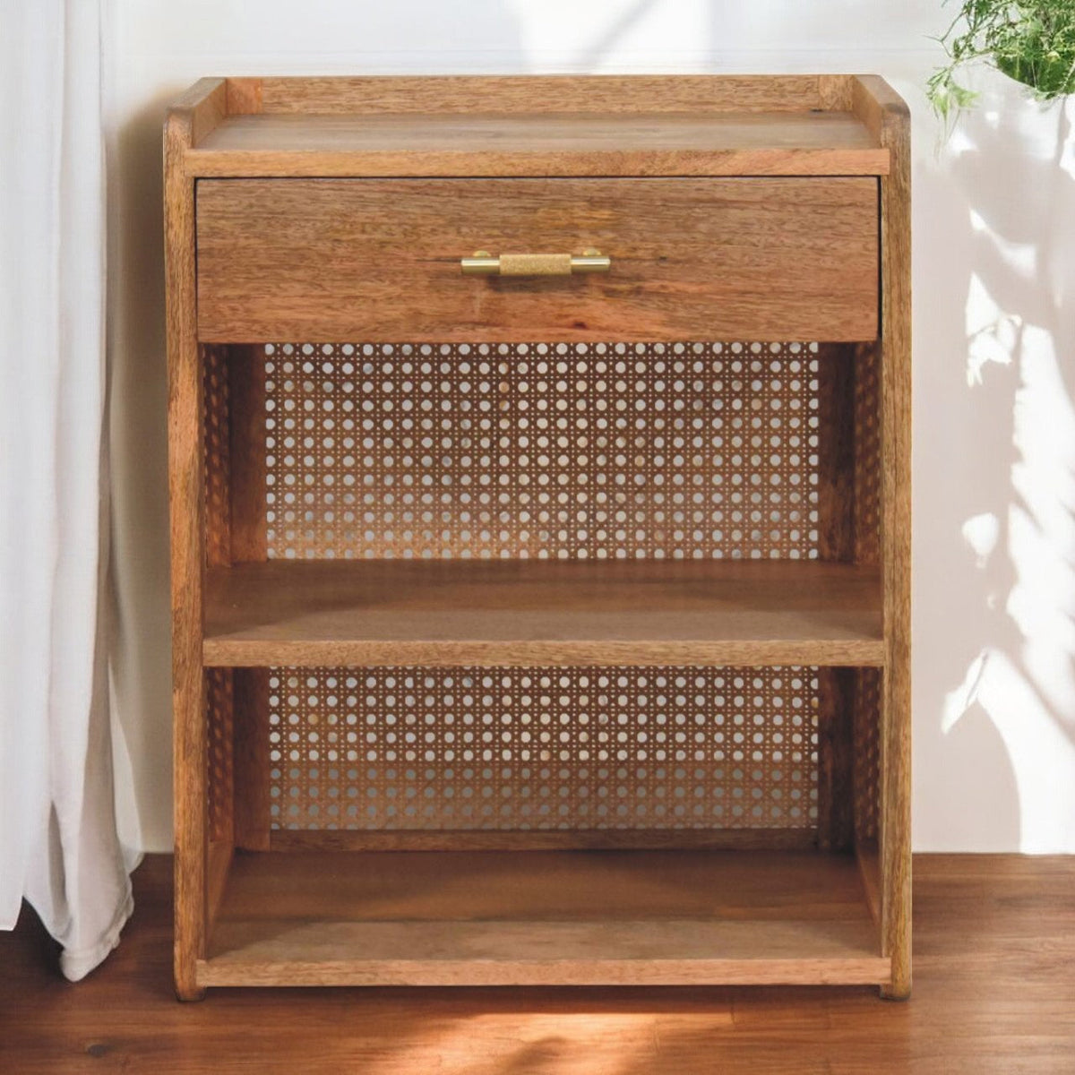 Larissa T-Bar Open Bedside Table