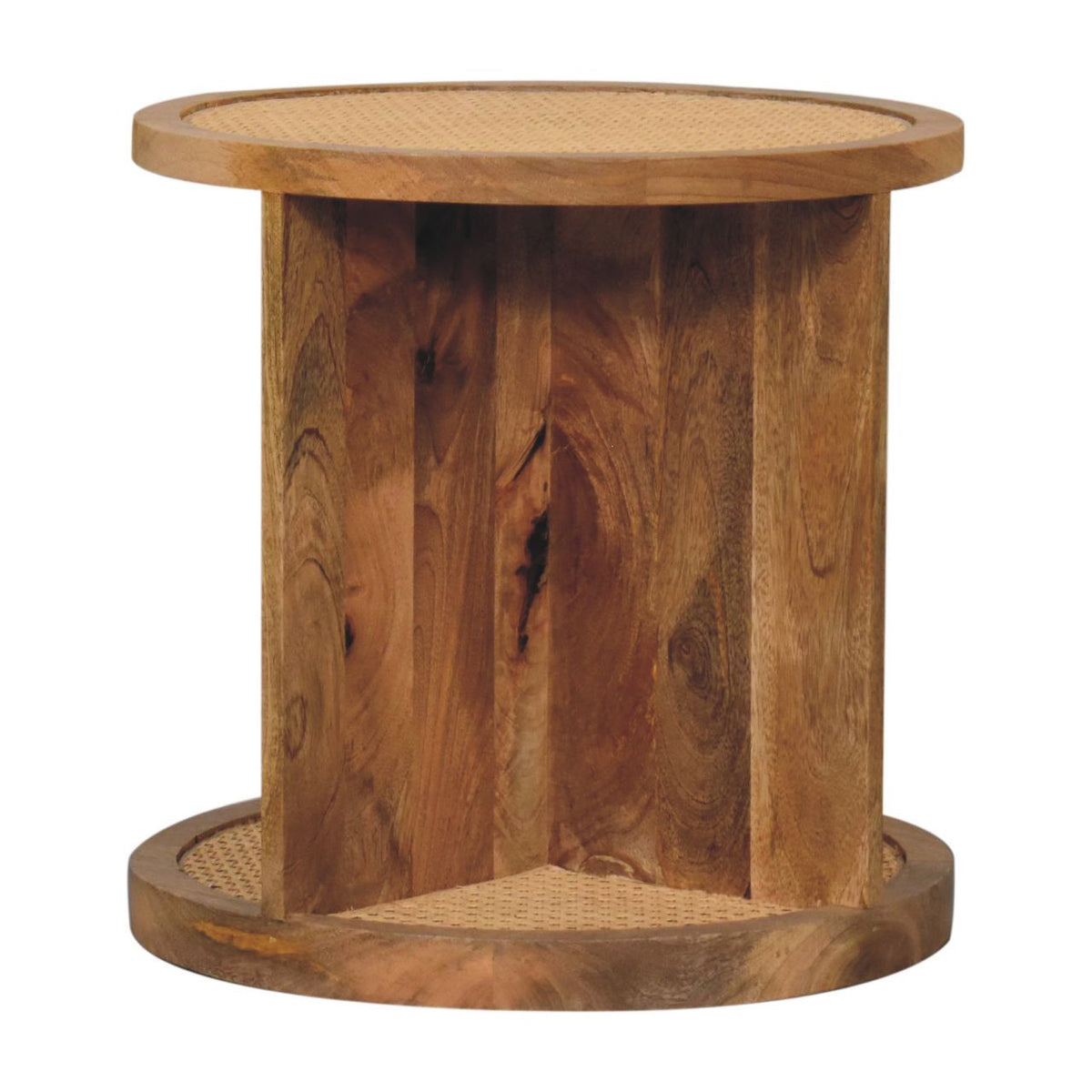 Close-knit Corner End Table Accent Piece