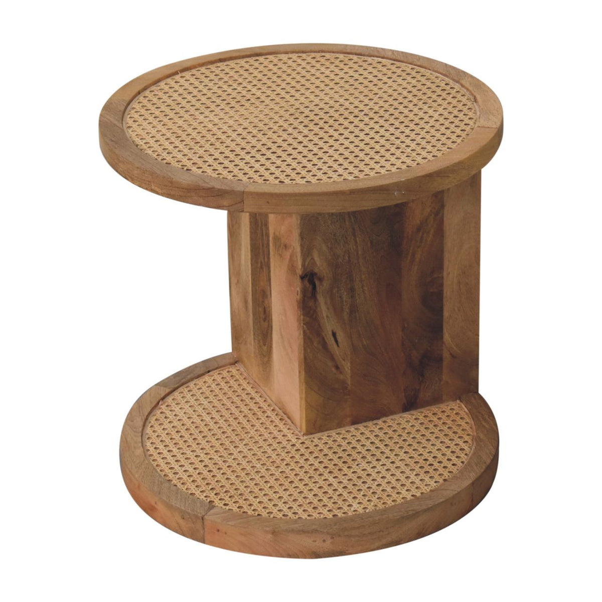 Close-knit Corner End Table Accent Piece