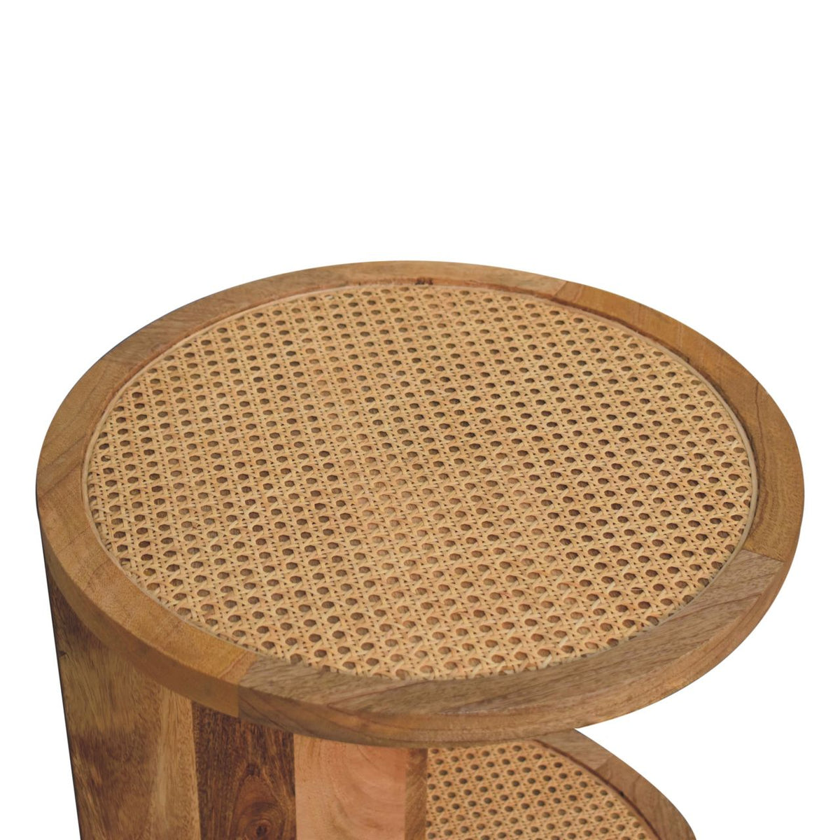 Close-knit Corner End Table Accent Piece