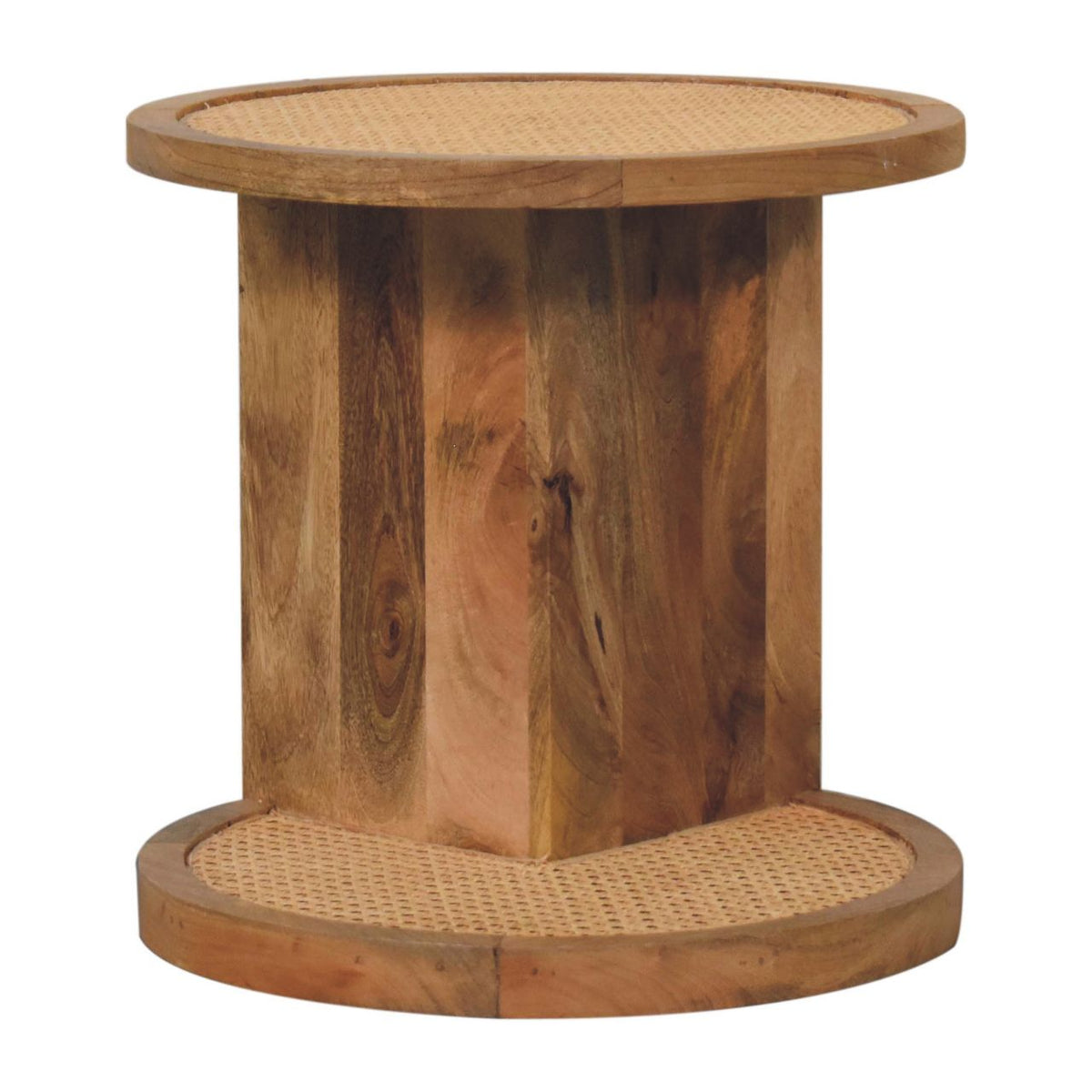Close-knit Corner End Table Accent Piece